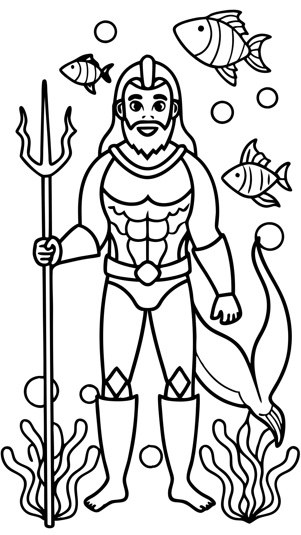 aquaman coloring pages